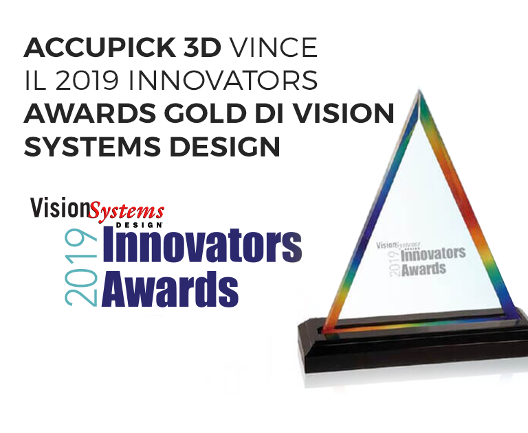 AccuPick 3D, il sistema di visione di Solomon, vince il 2019 Innovators Awards Gold di Vision Systems Design